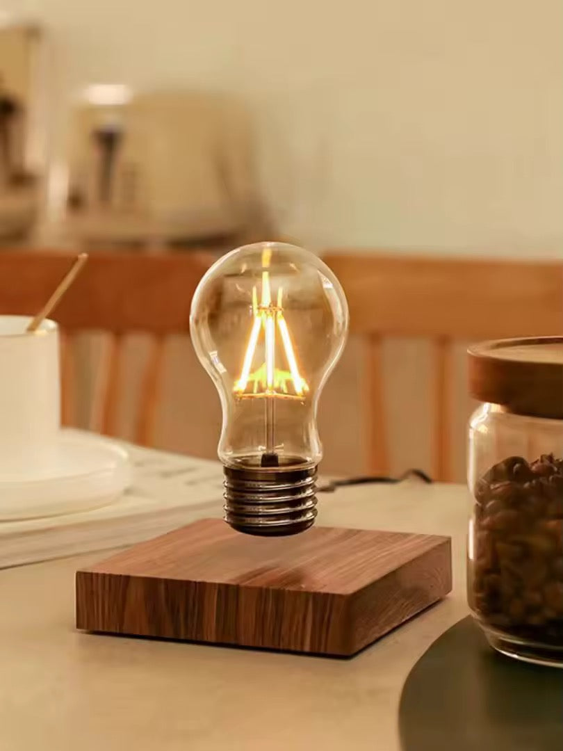 Levitating light bulb lamp