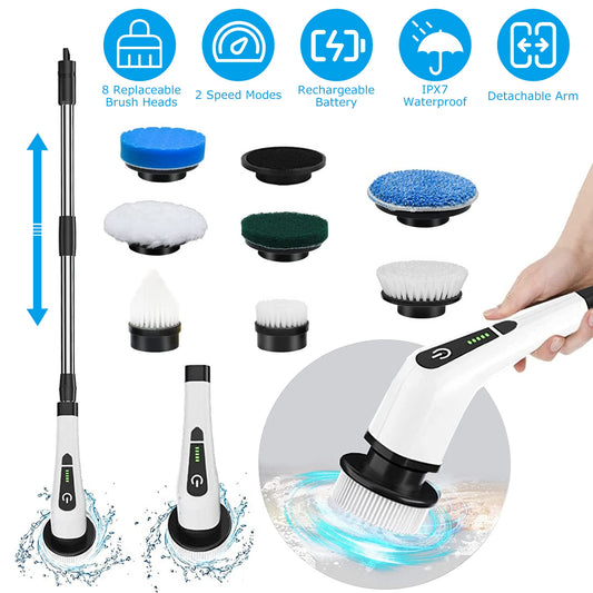 1Pc Electric Spin Scrubber Cordless