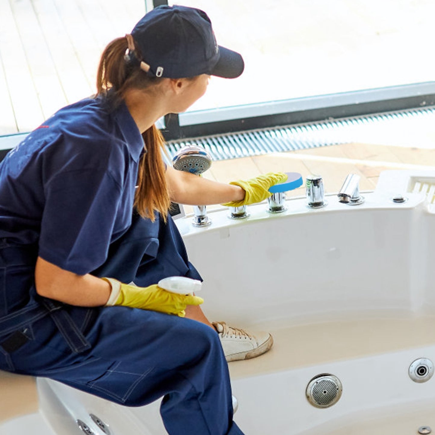 1Pc Electric Spin Scrubber Cordless